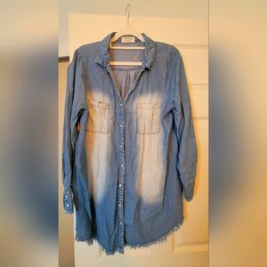 Boutique - Blue Ombre Denim Shirt